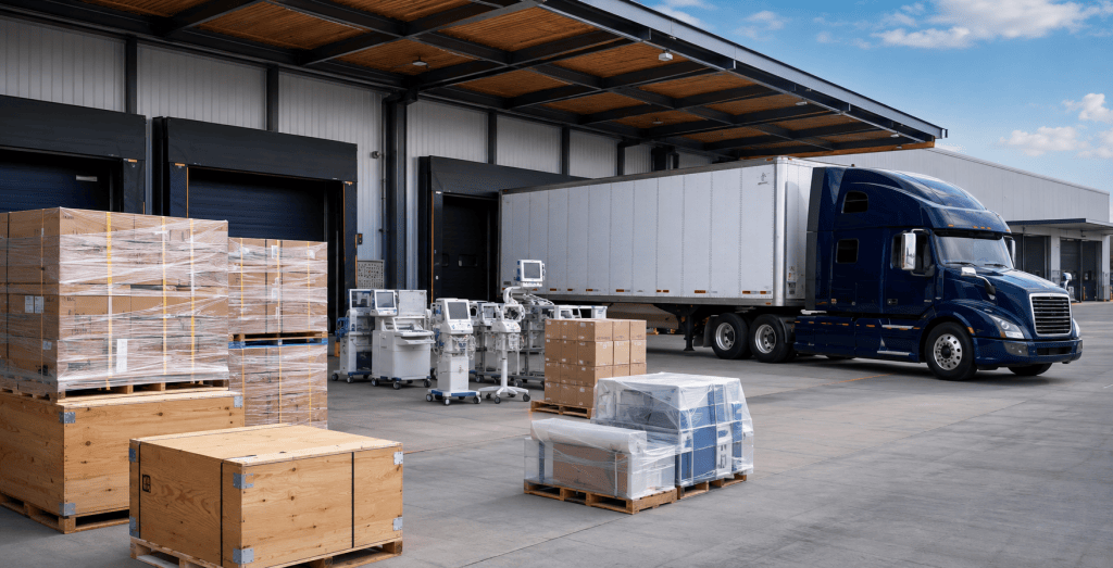 General freight, palletized merchandise, medical equipment, and commercial logistics coordinated nationwide